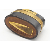 Art du Japon FUCHI KASHIRA LIBELLULE JAPON EPOQUE EDO XIXè TRANSFORMATION EN BOITE EPOQUE MEIJI (1868-1912) {PRODUCT_REFERENCE} 