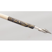 Art du Japon STYLO PLUME JAPONAIS EN ARGENT ET OR - JAPON EPOQUE MEIJI {PRODUCT_REFERENCE} - 1