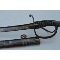 Armes Blanches SABRE DES OFFICIERS DE CHASSEURS A CHEVAL OU LANCIERS EN FER MODÈLE DE L'AN XI  - FRANCE CONSULAT / PREMIER EMPIR